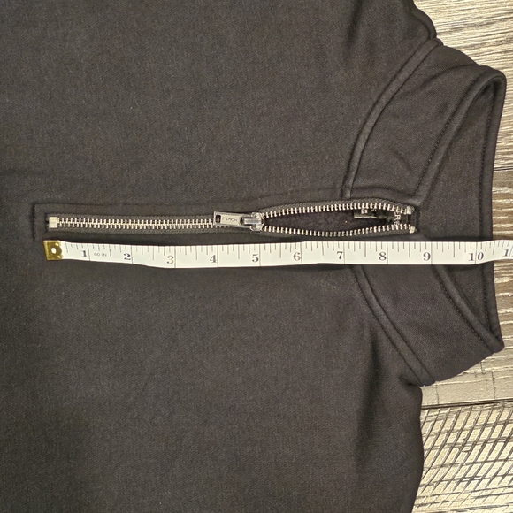 Banana Republic Black 1/4 Zip Fleece Women's XS - Picture 9 of 13